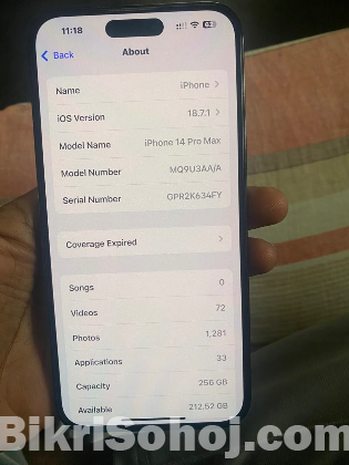 iphone 14 pro max 256 gb